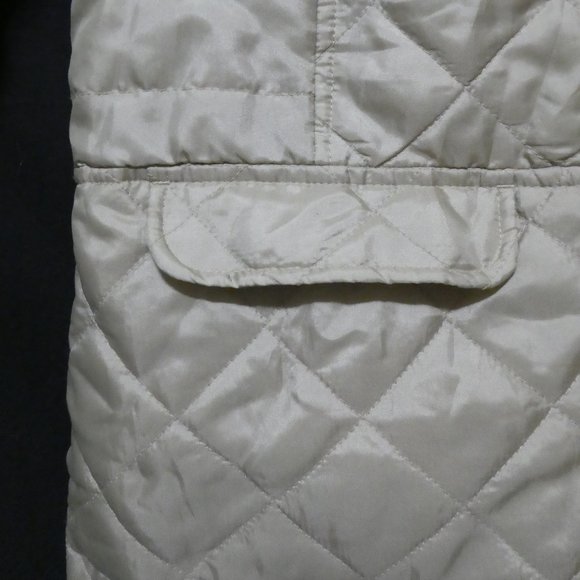 CASUAL IDENTITY | large | Camel Quilted Jacket With Gold Button-Up Front | NWOT - Picture 9 of 16